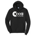 Black hoodie with 'CCA Class of 2026' logo on a white background